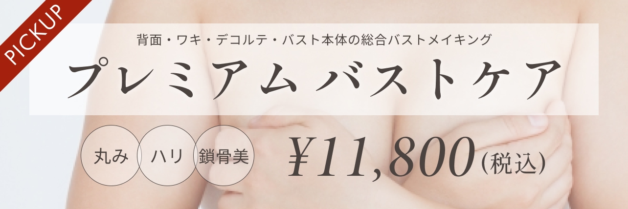 おすすめメニュー プレミアムバストケア